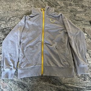 Vintage/retro 2000s Nike Livestrong hooded sweatshirt with zipper. Size Kids XL